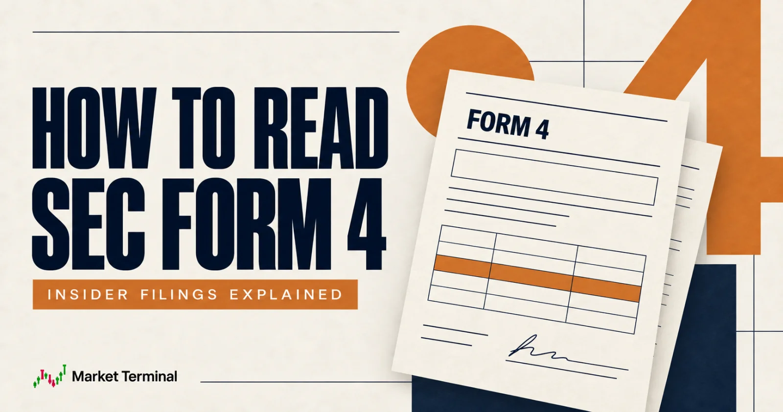 Editorial illustration of a Form 4 filing with a highlighted transaction row.