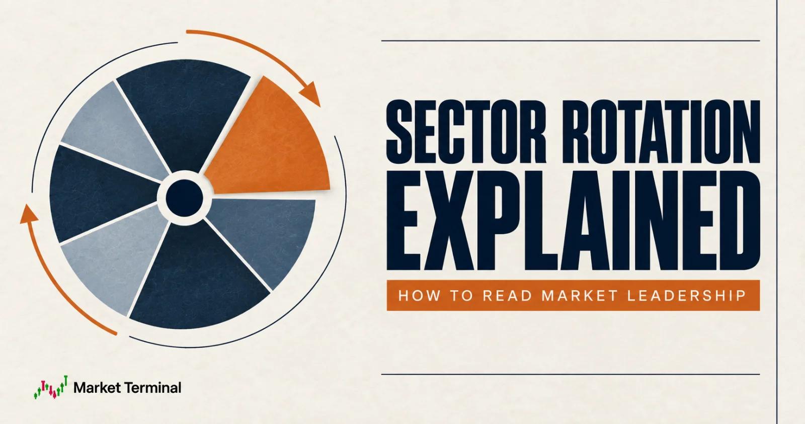 Sector wheel with an orange segment and rotation arrows.